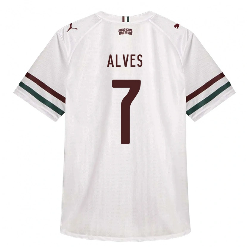 Danxen Kinderen Geovana Alves #7 Wit Groen Bordeaux Rood Uitshirt Uittenue 2026/27 T-Shirt België