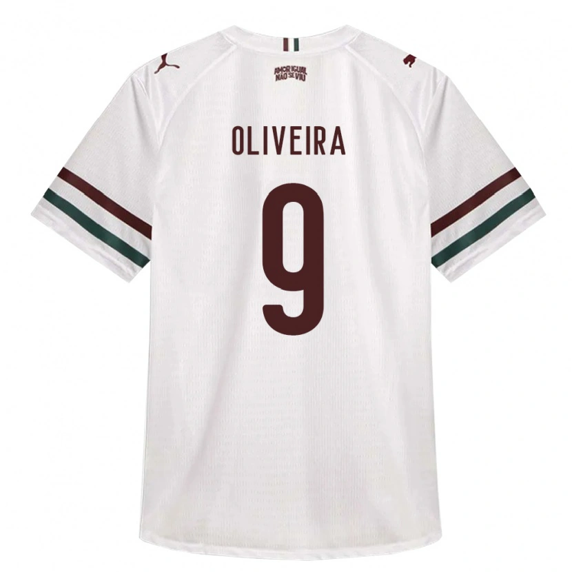 Danxen Kinderen Samuell Oliveira #9 Wit Groen Bordeaux Rood Uitshirt Uittenue 2026/27 T-Shirt België