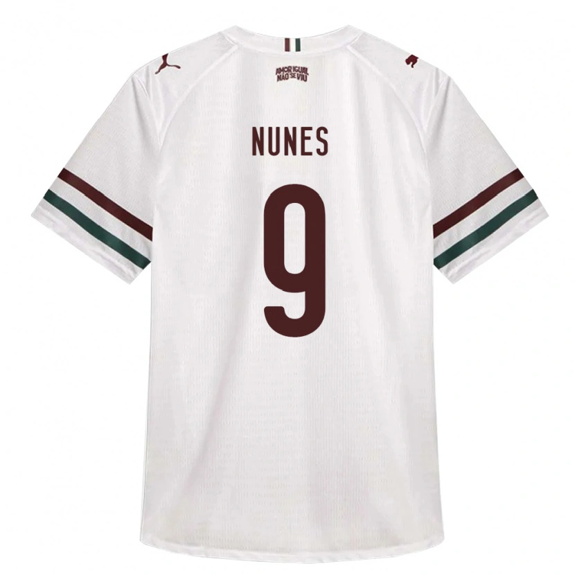 Danxen Kinderen Carla Nunes #9 Wit Groen Bordeaux Rood Uitshirt Uittenue 2026/27 T-Shirt België