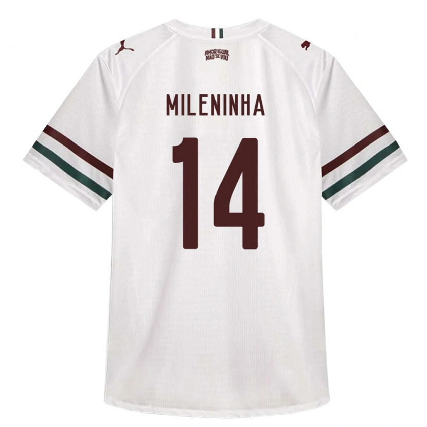 Danxen Kinderen Mileninha #14 Wit Groen Bordeaux Rood Uitshirt Uittenue 2026/27 T-Shirt België