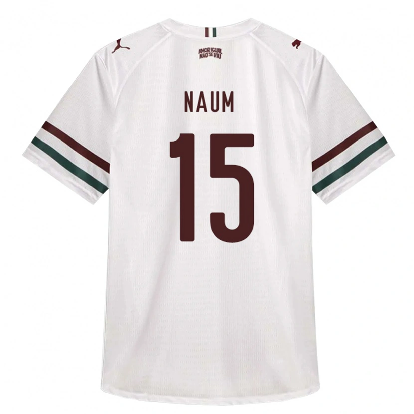 Danxen Kinderen Jonas Naum #15 Wit Groen Bordeaux Rood Uitshirt Uittenue 2026/27 T-Shirt België