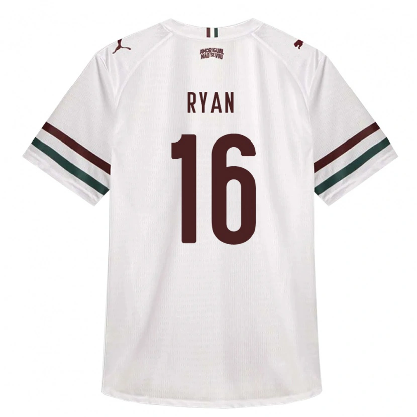 Danxen Kinderen Arthur Ryan #16 Wit Groen Bordeaux Rood Uitshirt Uittenue 2026/27 T-Shirt België