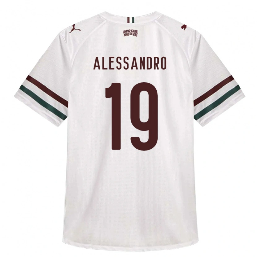 Danxen Kinderen Alessandro Chaves Da Silva #19 Wit Groen Bordeaux Rood Uitshirt Uittenue 2026/27 T-Shirt België