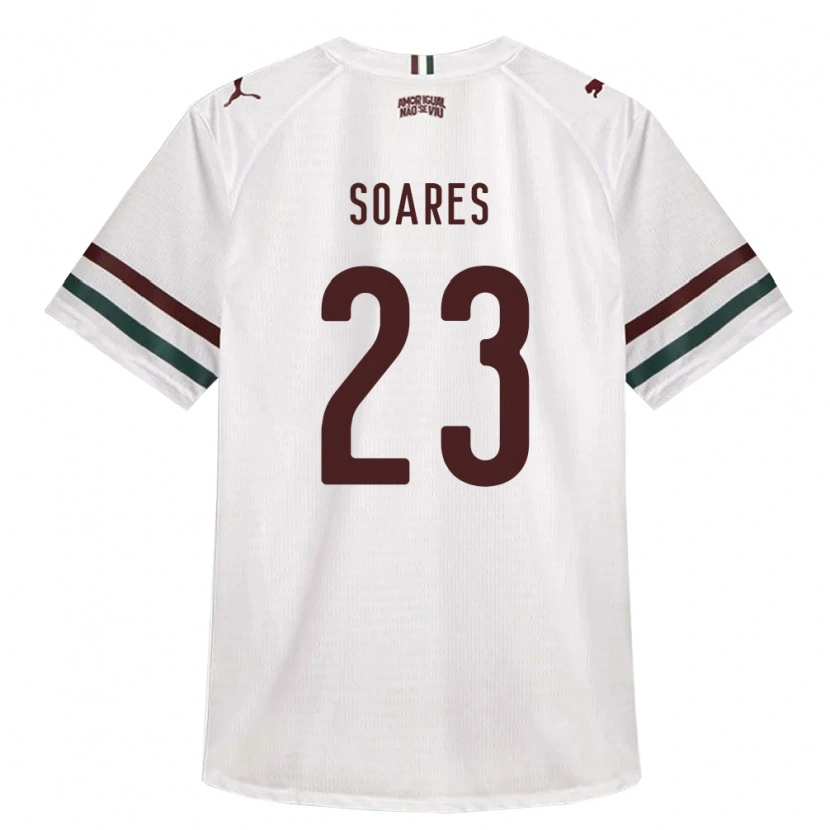 Danxen Kinderen Dani Soares #23 Wit Groen Bordeaux Rood Uitshirt Uittenue 2026/27 T-Shirt België