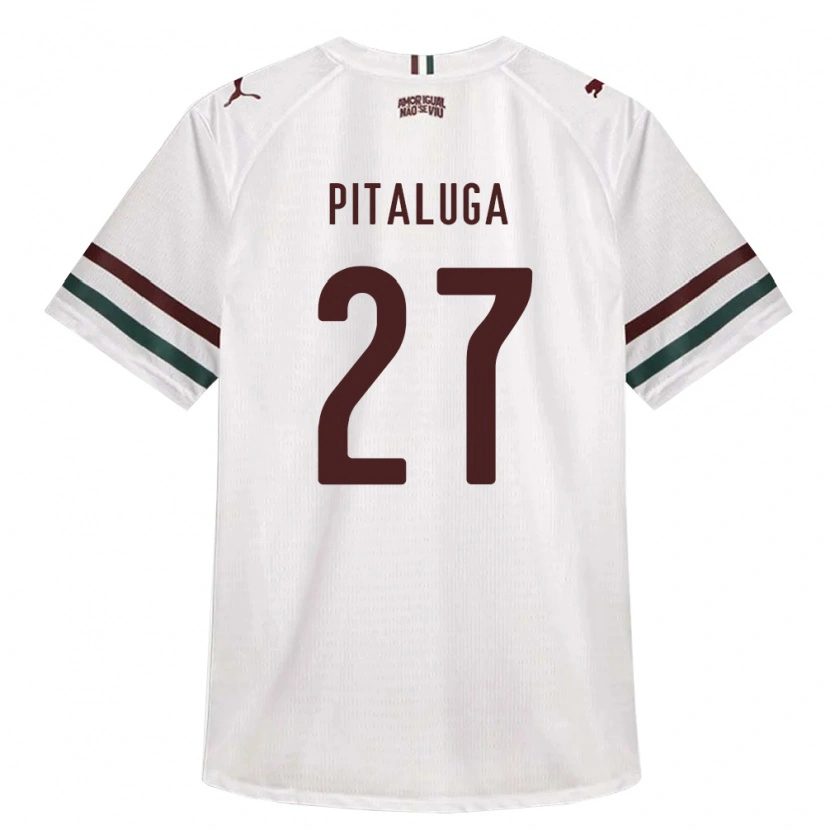 Danxen Kinderen Marcelo Pitaluga #27 Wit Groen Bordeaux Rood Uitshirt Uittenue 2026/27 T-Shirt België