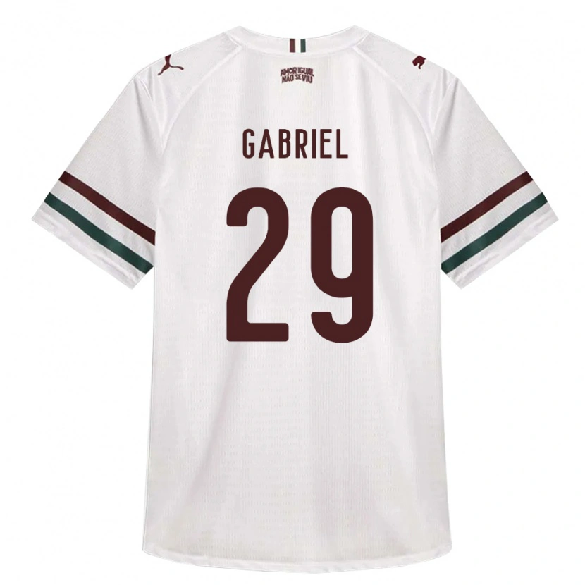 Danxen Kinderen Isack Gabriel #29 Wit Groen Bordeaux Rood Uitshirt Uittenue 2026/27 T-Shirt België