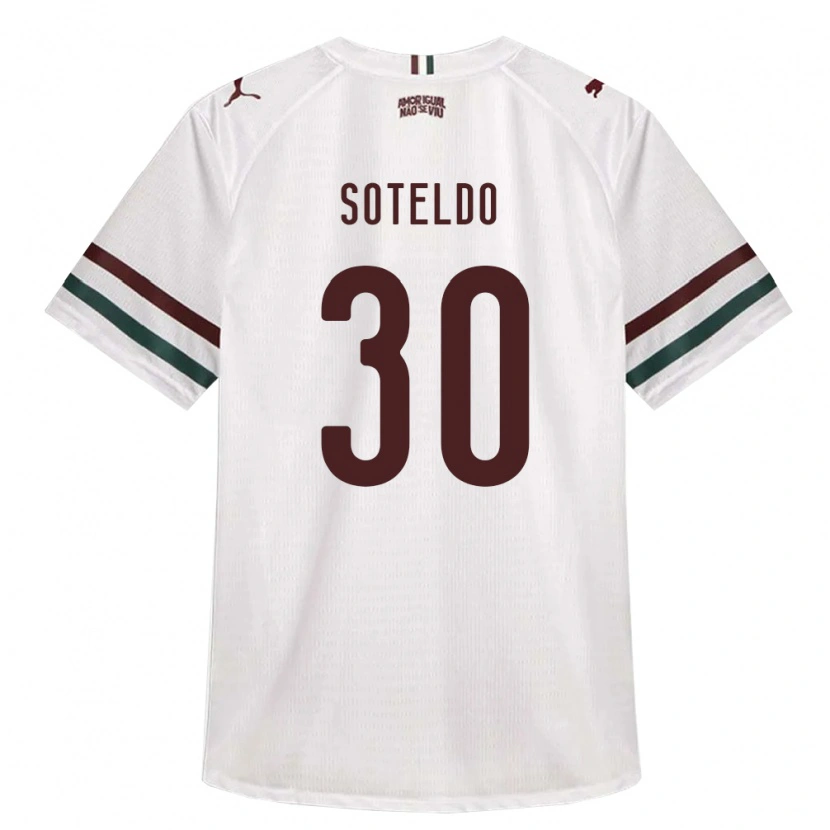 Danxen Kinderen Yeferson Soteldo #30 Wit Groen Bordeaux Rood Uitshirt Uittenue 2026/27 T-Shirt België