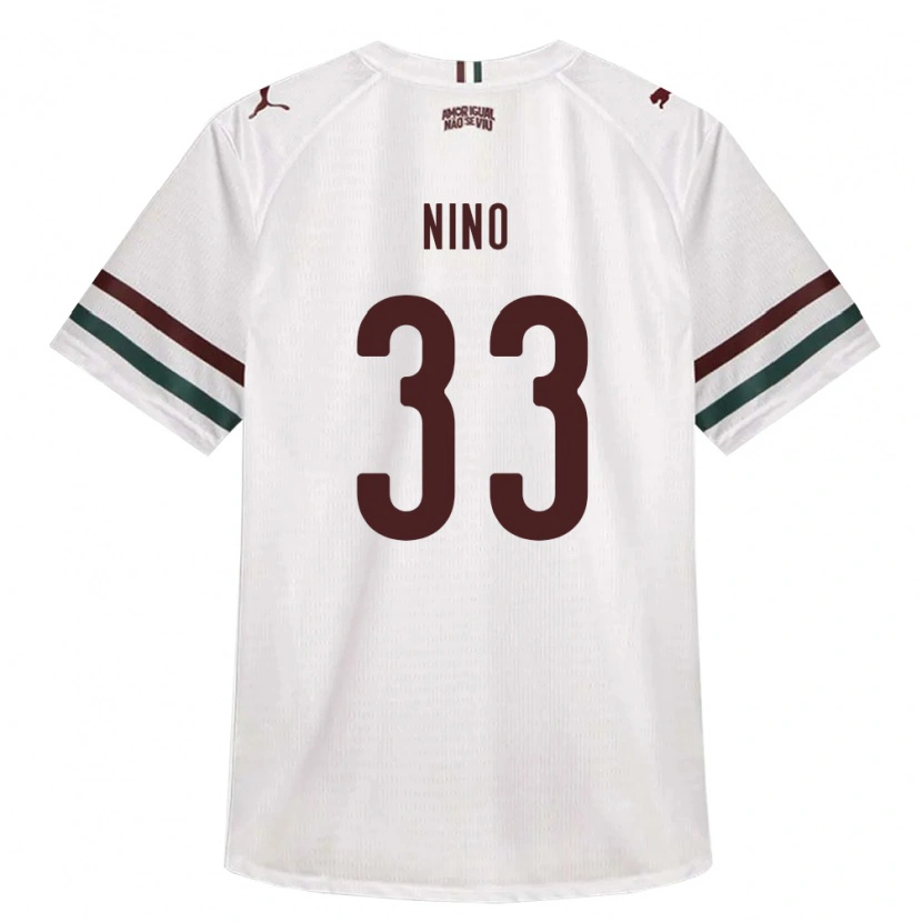 Danxen Kinderen Nino #33 Wit Groen Bordeaux Rood Uitshirt Uittenue 2026/27 T-Shirt België