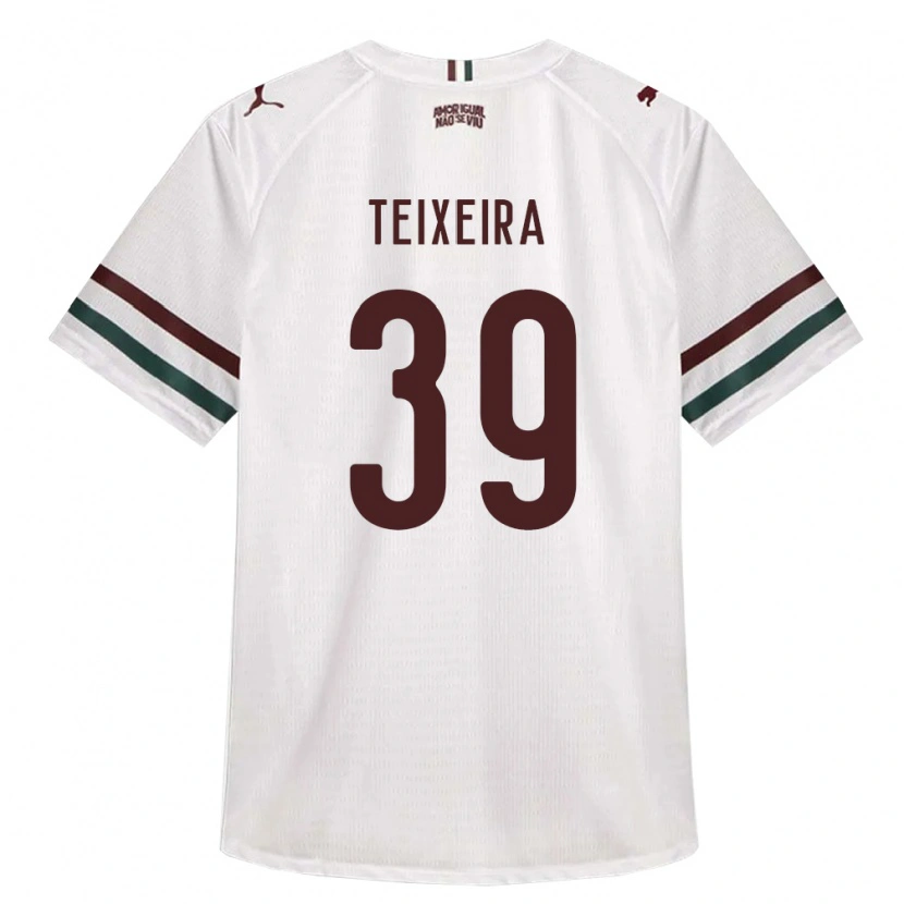 Danxen Kinderen Gabriel Teixeira #39 Wit Groen Bordeaux Rood Uitshirt Uittenue 2026/27 T-Shirt België