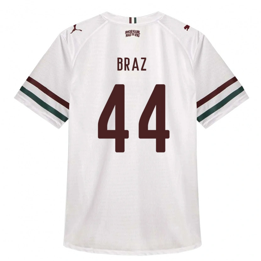 Danxen Kinderen David Braz #44 Wit Groen Bordeaux Rood Uitshirt Uittenue 2026/27 T-Shirt België