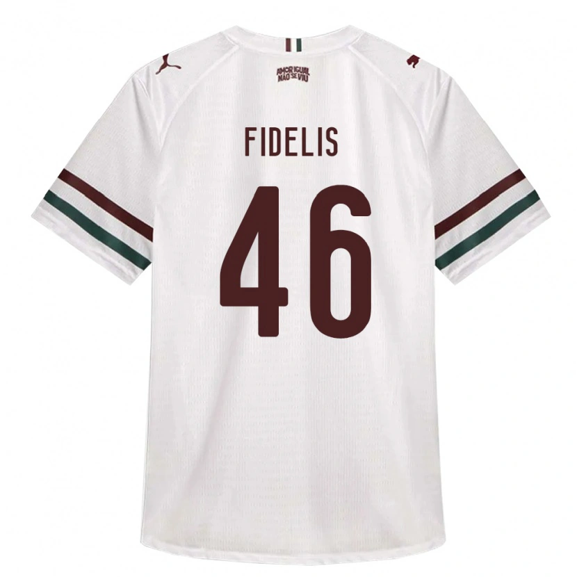 Danxen Kinderen Julio Fidelis #46 Wit Groen Bordeaux Rood Uitshirt Uittenue 2026/27 T-Shirt België