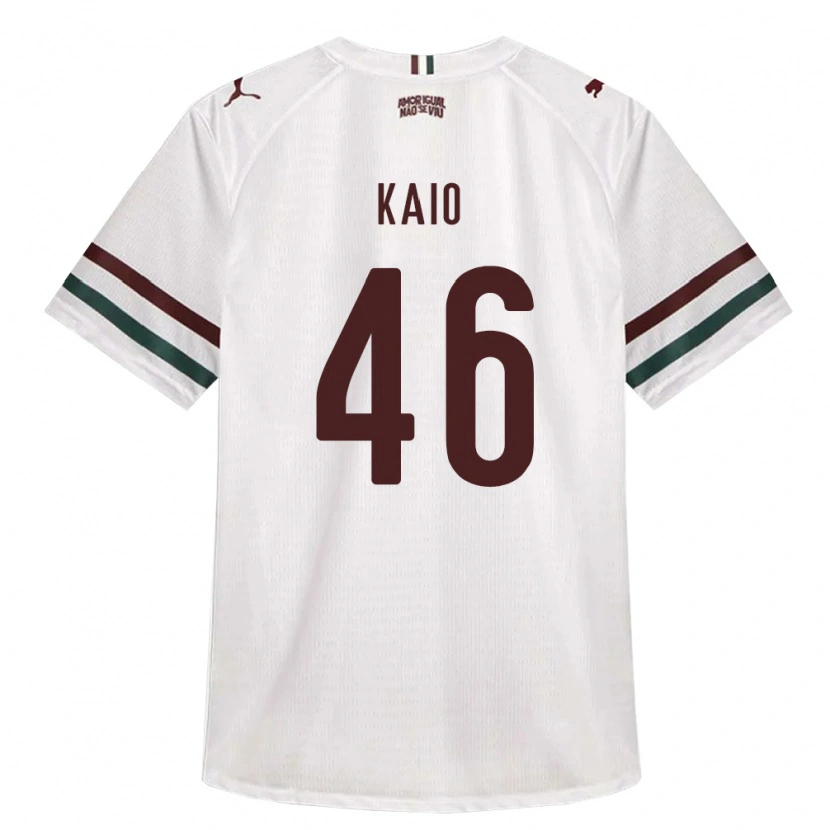 Danxen Kinderen Kaio Borges Correa #46 Wit Groen Bordeaux Rood Uitshirt Uittenue 2026/27 T-Shirt België
