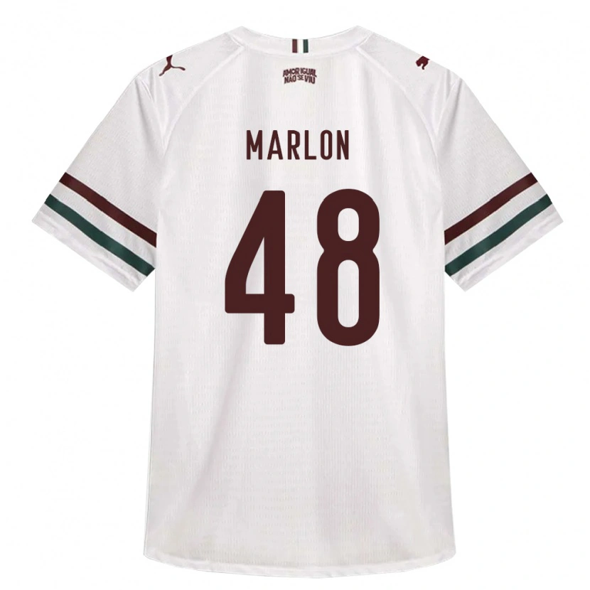 Danxen Kinderen Marlon Almeida Da Silva Ignacio #48 Wit Groen Bordeaux Rood Uitshirt Uittenue 2026/27 T-Shirt België