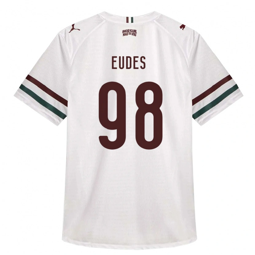 Danxen Kinderen Vitor Eudes #98 Wit Groen Bordeaux Rood Uitshirt Uittenue 2026/27 T-Shirt België