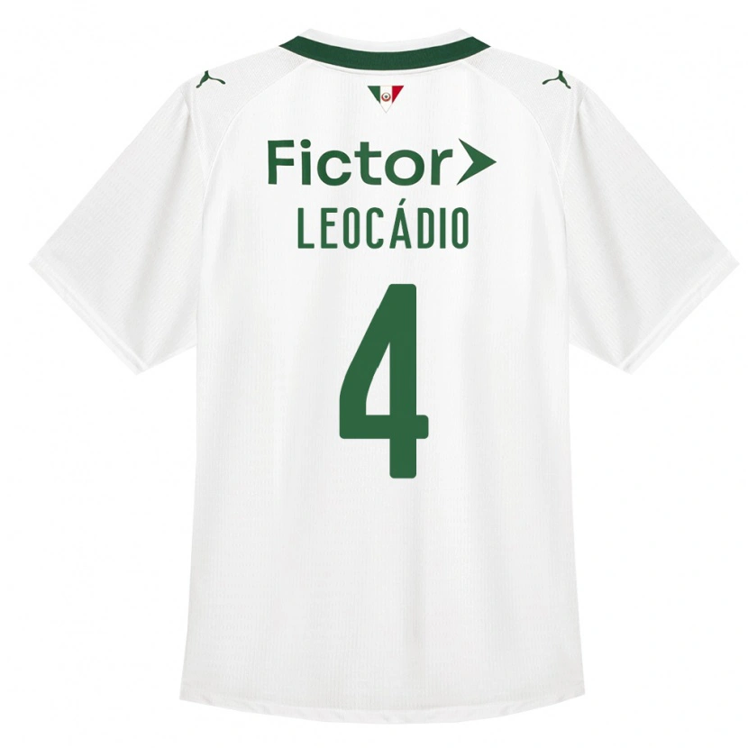 Danxen Kinderen Isaac Leocádio #4 Groen Wit Uitshirt Uittenue 2026/27 T-Shirt België