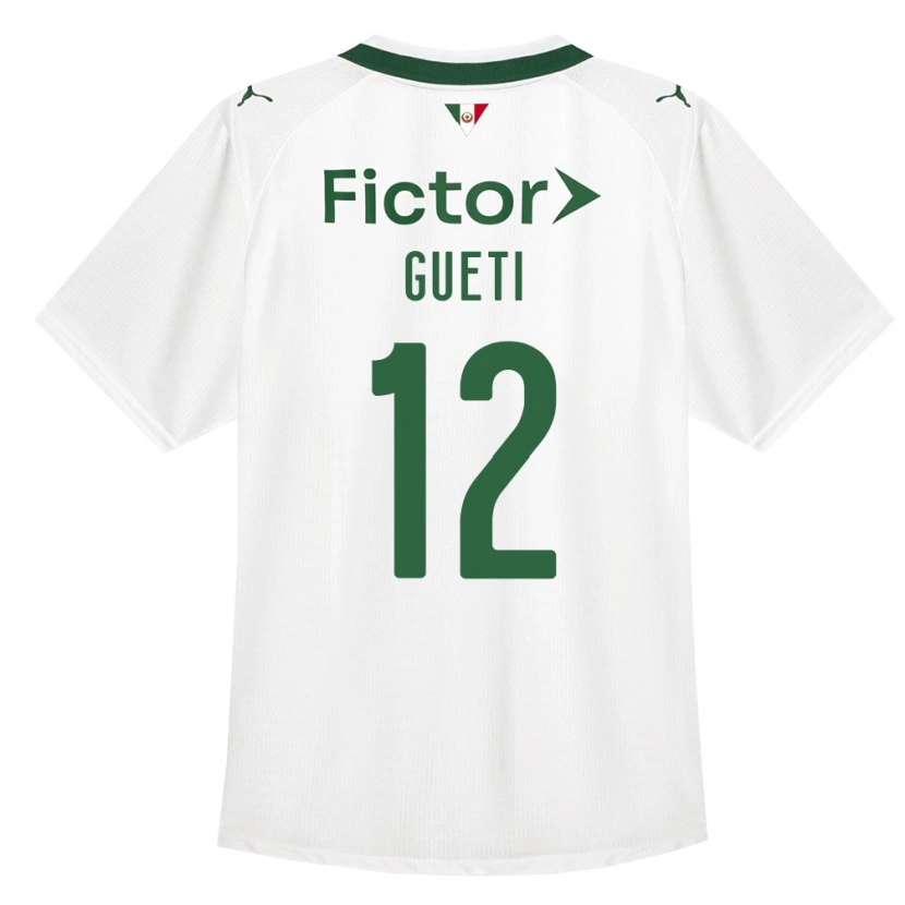 Danxen Kinderen Rodrigo Gueti #12 Groen Wit Uitshirt Uittenue 2026/27 T-Shirt België