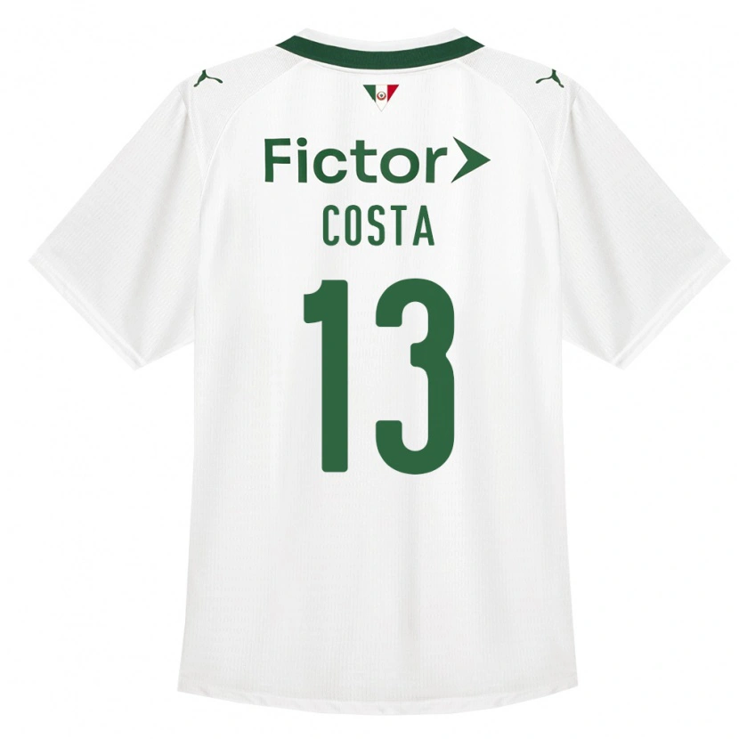 Danxen Kinderen Enzo Costa #13 Groen Wit Uitshirt Uittenue 2026/27 T-Shirt België