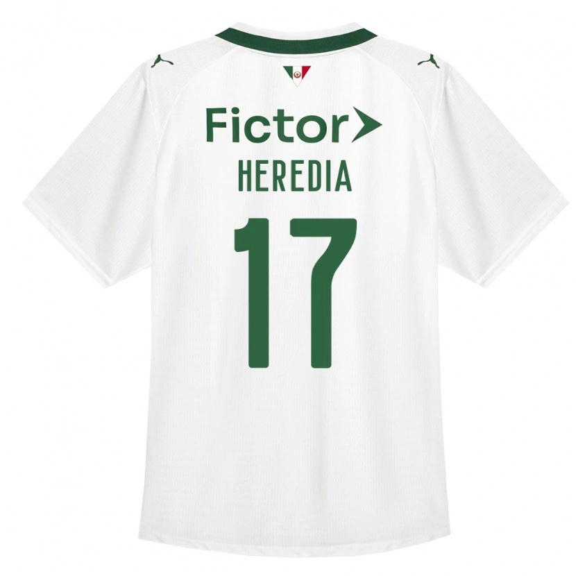 Danxen Kinderen Jesus Heredia #17 Groen Wit Uitshirt Uittenue 2026/27 T-Shirt België