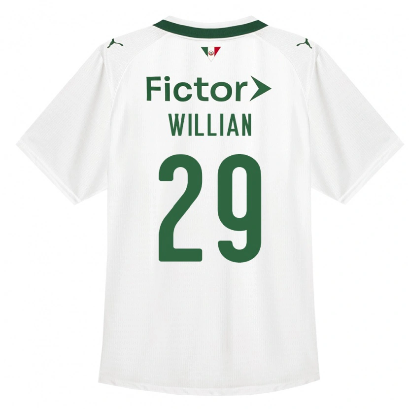Danxen Kinderen Willian #29 Groen Wit Uitshirt Uittenue 2026/27 T-Shirt België