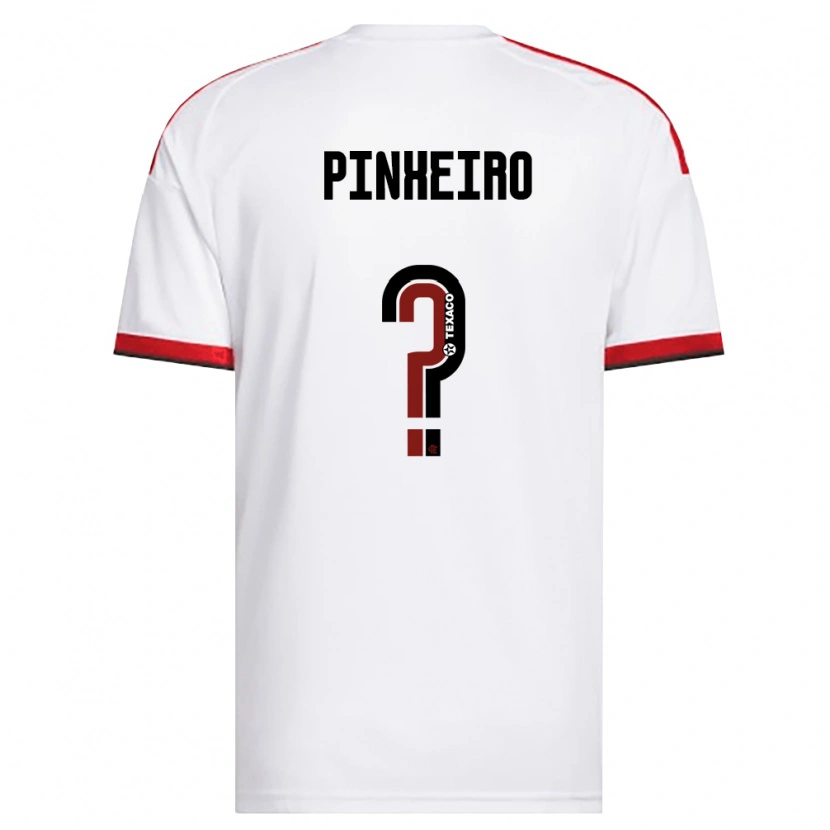 Danxen Kinderen Enzo Pinheiro #0 Wit Rood Zwart Uitshirt Uittenue 2026/27 T-Shirt België