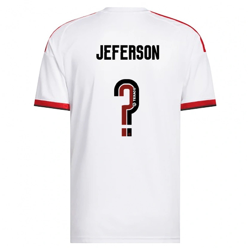 Danxen Kinderen Jeferson Pereira De Sousa #0 Wit Rood Zwart Uitshirt Uittenue 2026/27 T-Shirt België