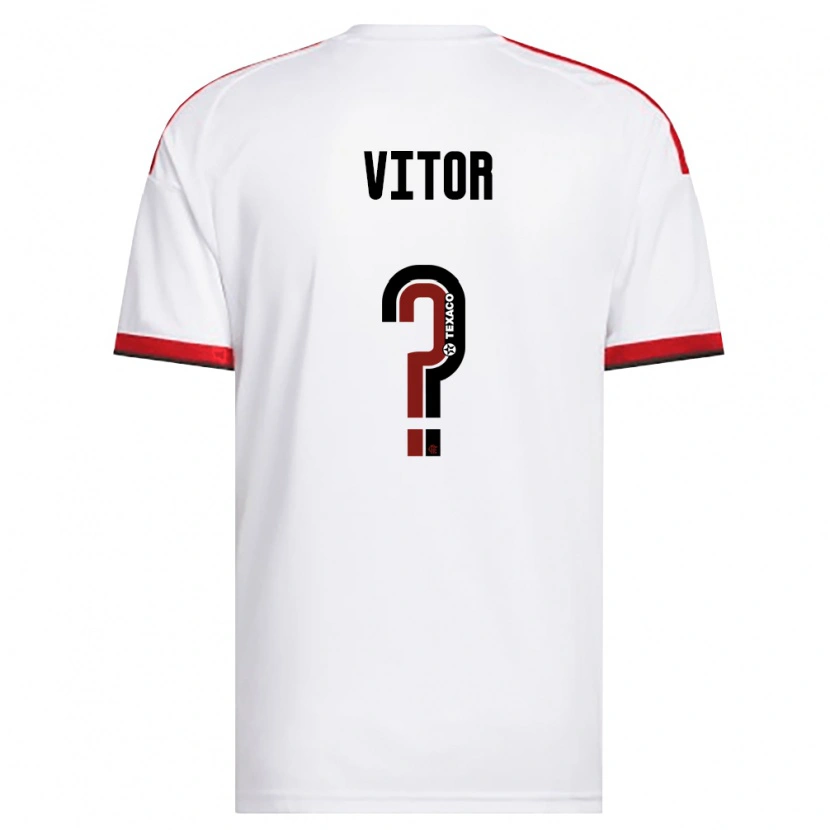 Danxen Kinderen João Vitor #0 Wit Rood Zwart Uitshirt Uittenue 2026/27 T-Shirt België