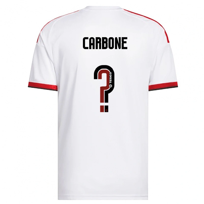 Danxen Kinderen Carbone #0 Wit Rood Zwart Uitshirt Uittenue 2026/27 T-Shirt België