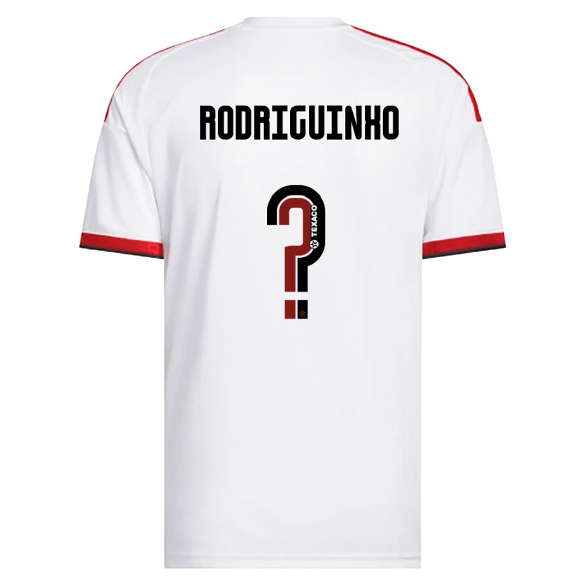 Danxen Kinderen Rodriguinho #0 Wit Rood Zwart Uitshirt Uittenue 2026/27 T-Shirt België