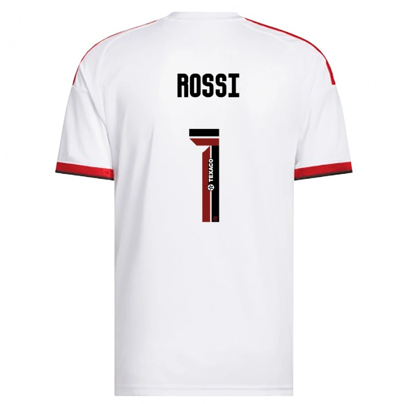 Danxen Kinderen Agustín Rossi #1 Wit Rood Zwart Uitshirt Uittenue 2026/27 T-Shirt België