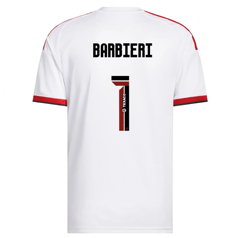 Danxen Kinderen Gabi Barbieri #1 Wit Rood Zwart Uitshirt Uittenue 2026/27 T-Shirt België