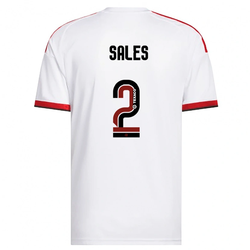 Danxen Kinderen Daniel Sales #2 Wit Rood Zwart Uitshirt Uittenue 2026/27 T-Shirt België