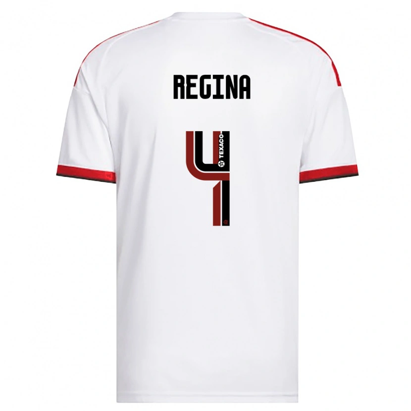 Danxen Kinderen Thaís Regina #4 Wit Rood Zwart Uitshirt Uittenue 2026/27 T-Shirt België