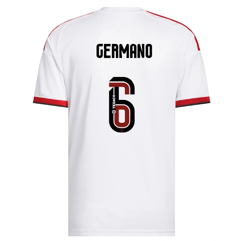 Danxen Kinderen Antônio Germano Da Silva Neto #6 Wit Rood Zwart Uitshirt Uittenue 2026/27 T-Shirt België