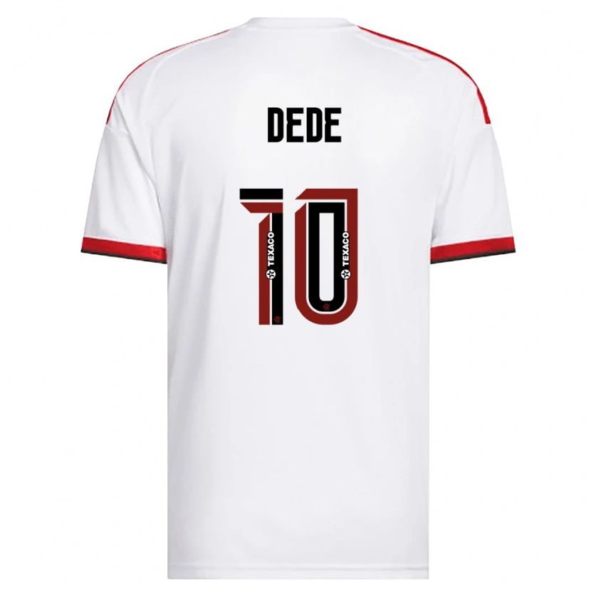Danxen Kinderen Andressa Dede #10 Wit Rood Zwart Uitshirt Uittenue 2026/27 T-Shirt België