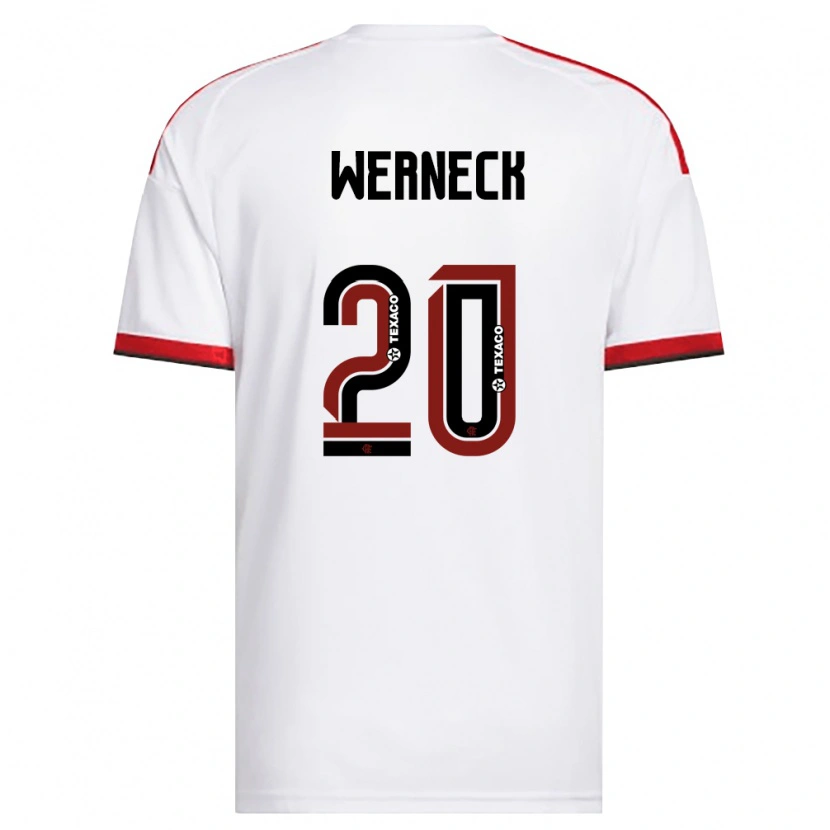 Danxen Kinderen Gabriel Werneck #20 Wit Rood Zwart Uitshirt Uittenue 2026/27 T-Shirt België