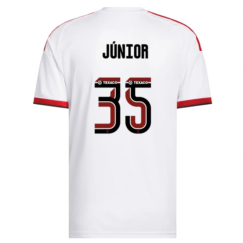 Danxen Kinderen Kaylaine Júnior #35 Wit Rood Zwart Uitshirt Uittenue 2026/27 T-Shirt België