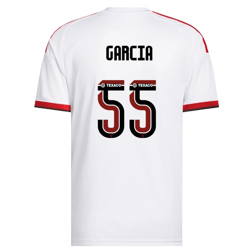 Danxen Kinderen Caio Garcia #55 Wit Rood Zwart Uitshirt Uittenue 2026/27 T-Shirt België