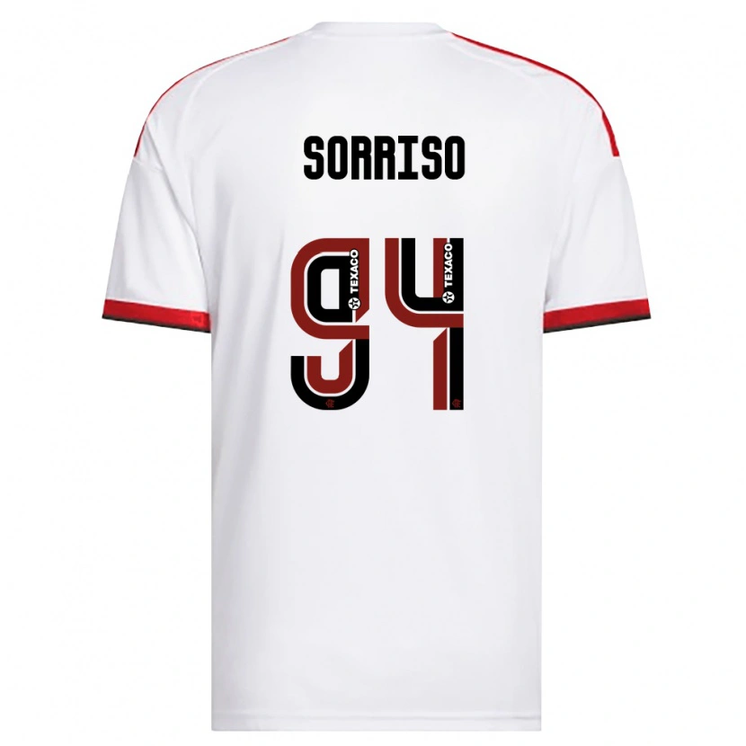 Danxen Kinderen Sorriso #94 Wit Rood Zwart Uitshirt Uittenue 2026/27 T-Shirt België