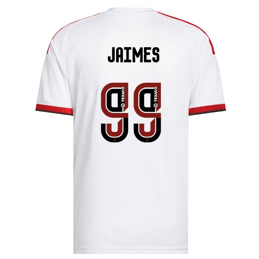 Danxen Kinderen Sole Jaimes #99 Wit Rood Zwart Uitshirt Uittenue 2026/27 T-Shirt België