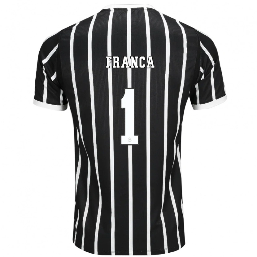 Danxen Kinderen Caique Franca #1 Zwart Wit Rood Uitshirt Uittenue 2026/27 T-Shirt België