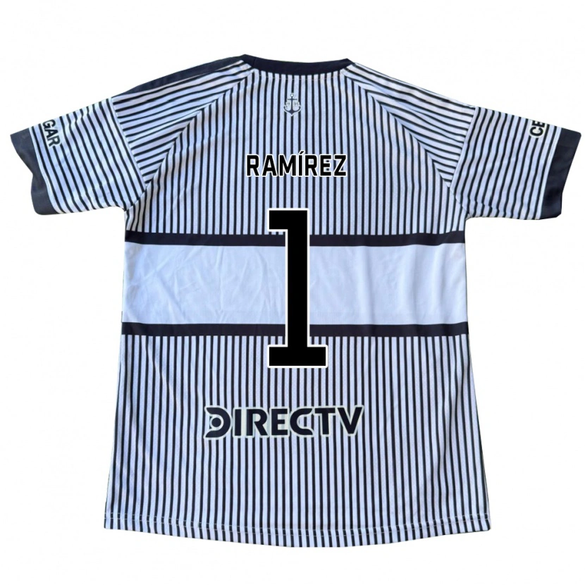 Danxen Kinderen Ezequiel Ramírez #1 Wit Zwart Geel Uitshirt Uittenue 2026/27 T-Shirt België