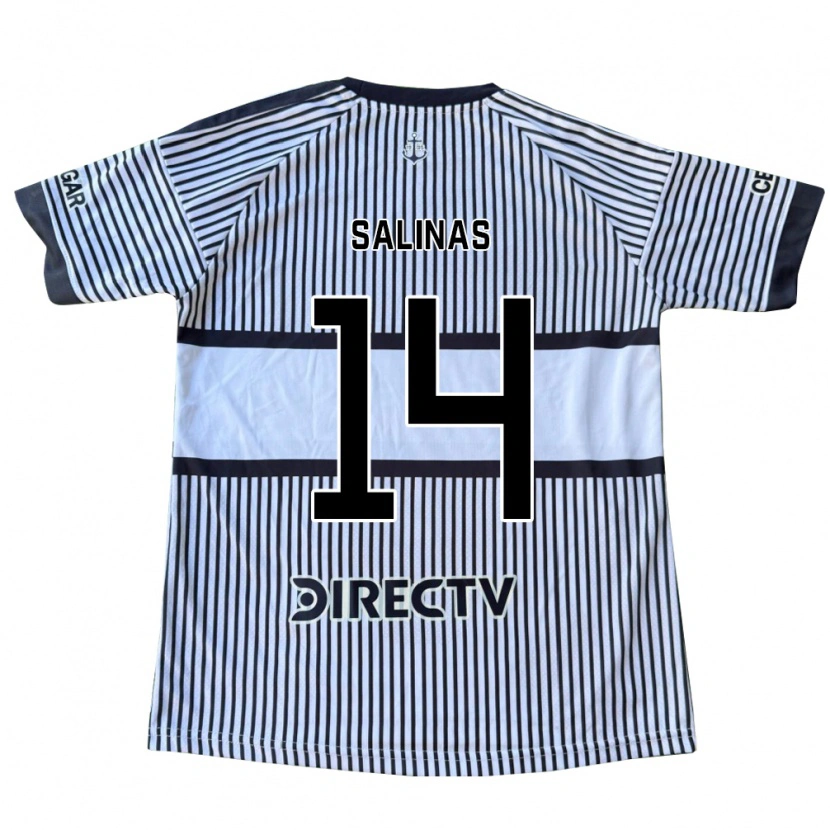 Danxen Kinderen Benjamin Salinas #14 Wit Zwart Geel Uitshirt Uittenue 2026/27 T-Shirt België