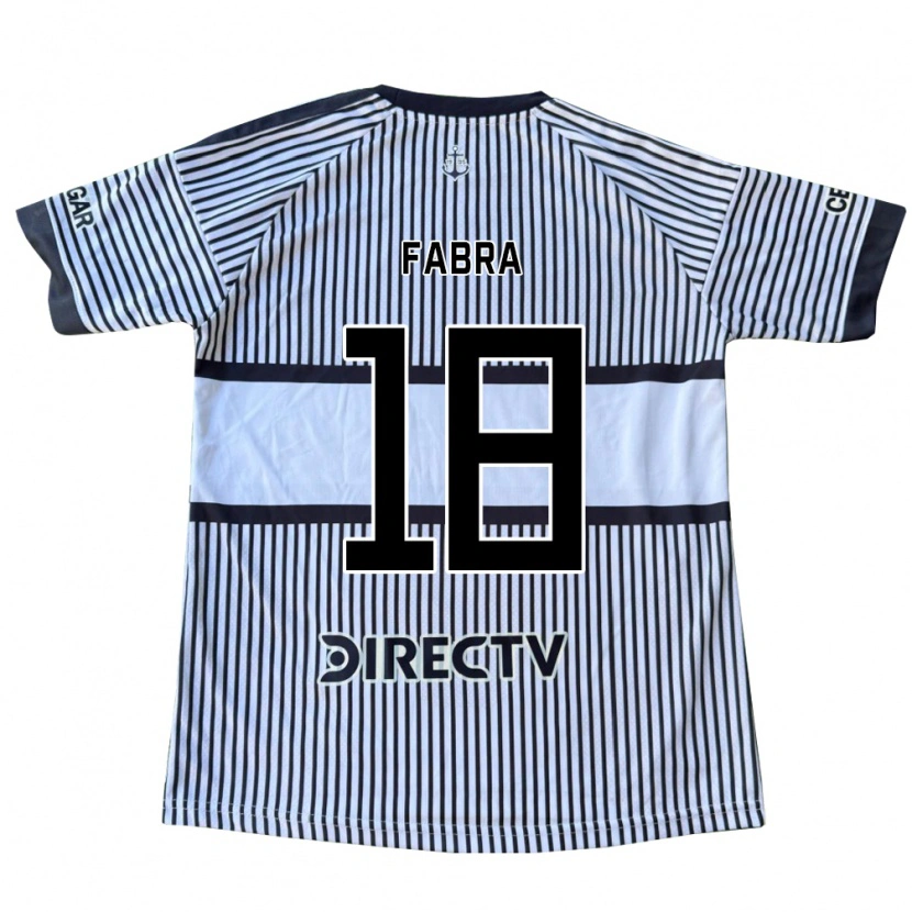 Danxen Kinderen Frank Fabra #18 Wit Zwart Geel Uitshirt Uittenue 2026/27 T-Shirt België