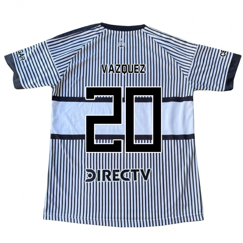 Danxen Kinderen Constanza Vazquez #20 Wit Zwart Geel Uitshirt Uittenue 2026/27 T-Shirt België