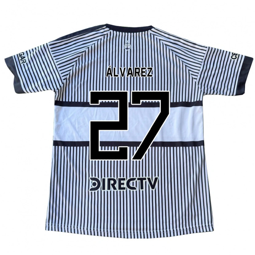 Danxen Kinderen Violeta Álvarez #27 Wit Zwart Geel Uitshirt Uittenue 2026/27 T-Shirt België