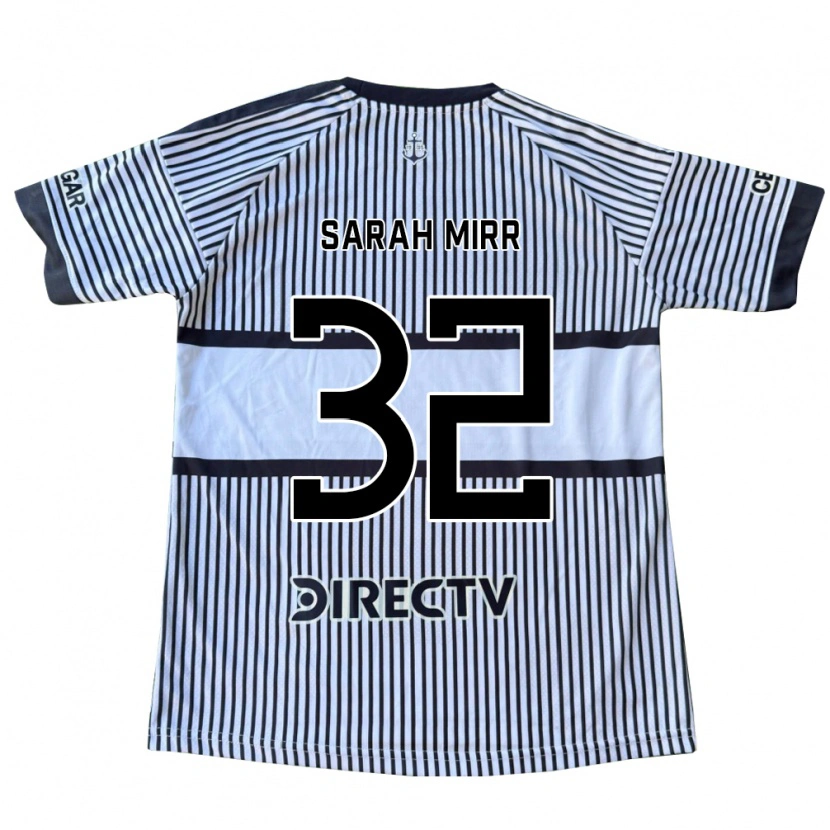 Danxen Kinderen Sarah Mirr #32 Wit Zwart Geel Uitshirt Uittenue 2026/27 T-Shirt België
