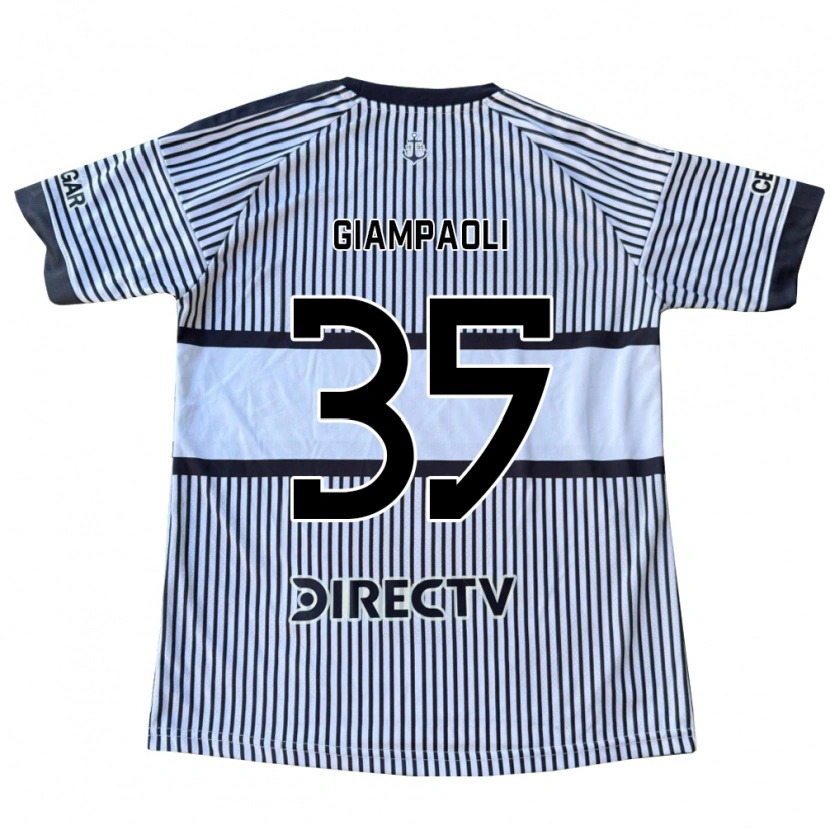 Danxen Kinderen Renzo Giampaoli #35 Wit Zwart Geel Uitshirt Uittenue 2026/27 T-Shirt België