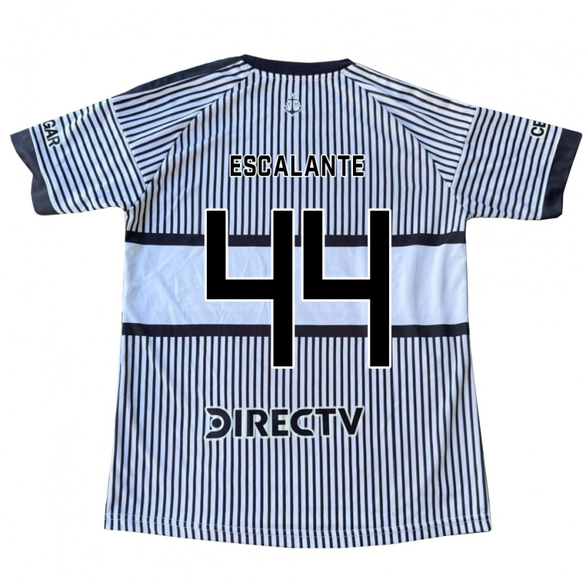 Danxen Kinderen Israel Escalante #44 Wit Zwart Geel Uitshirt Uittenue 2026/27 T-Shirt België