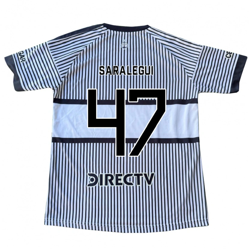 Danxen Kinderen Jabes Saralegui #47 Wit Zwart Geel Uitshirt Uittenue 2026/27 T-Shirt België