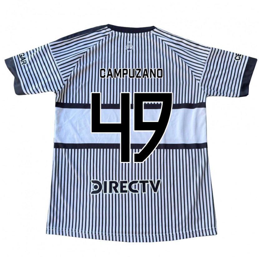 Danxen Kinderen Jorman Campuzano #49 Wit Zwart Geel Uitshirt Uittenue 2026/27 T-Shirt België